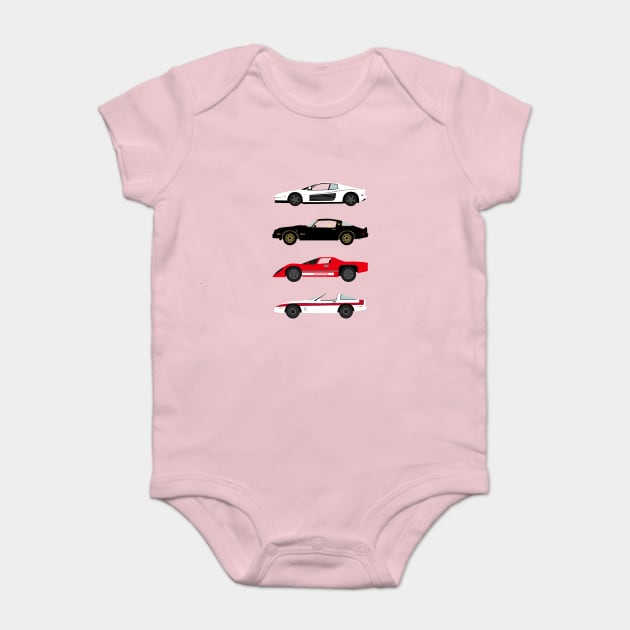 The Car's The Star: Sports Cars Baby Bodysuit by Paulychilds